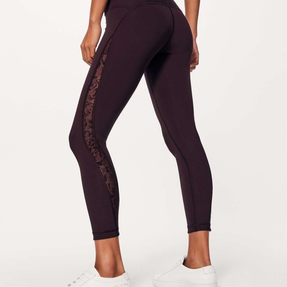 Lululemon Meant to Move Floral Flocked Legging